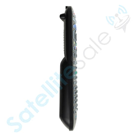 SatelliteSale UR5U-8780L remote beside Spectrum Charter box, compatible for seamless control.