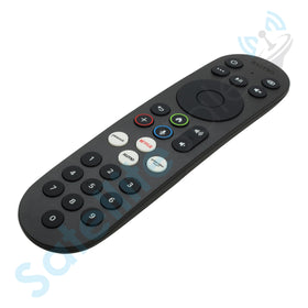 SatelliteSale Xumo remote battery compartment opened for easy access.