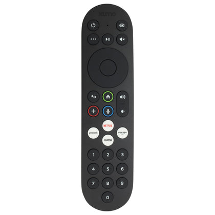 SatelliteSale Xumo remote front view highlighting ergonomic design and compatibility.