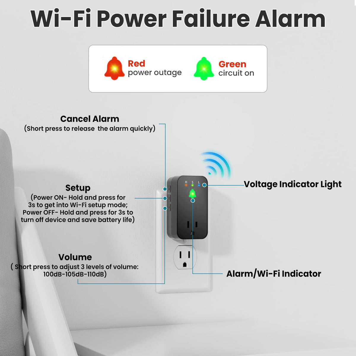 Satisure app notification on smartphone showing timely outage alerts remotely