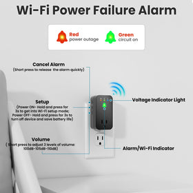 Satisure app notification on smartphone showing timely outage alerts remotely