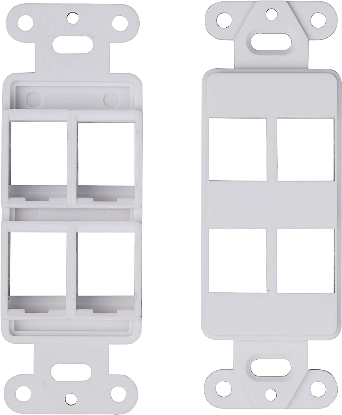 SATMAXIMUM keystone wall plate 4-port packaging for bulk installs
