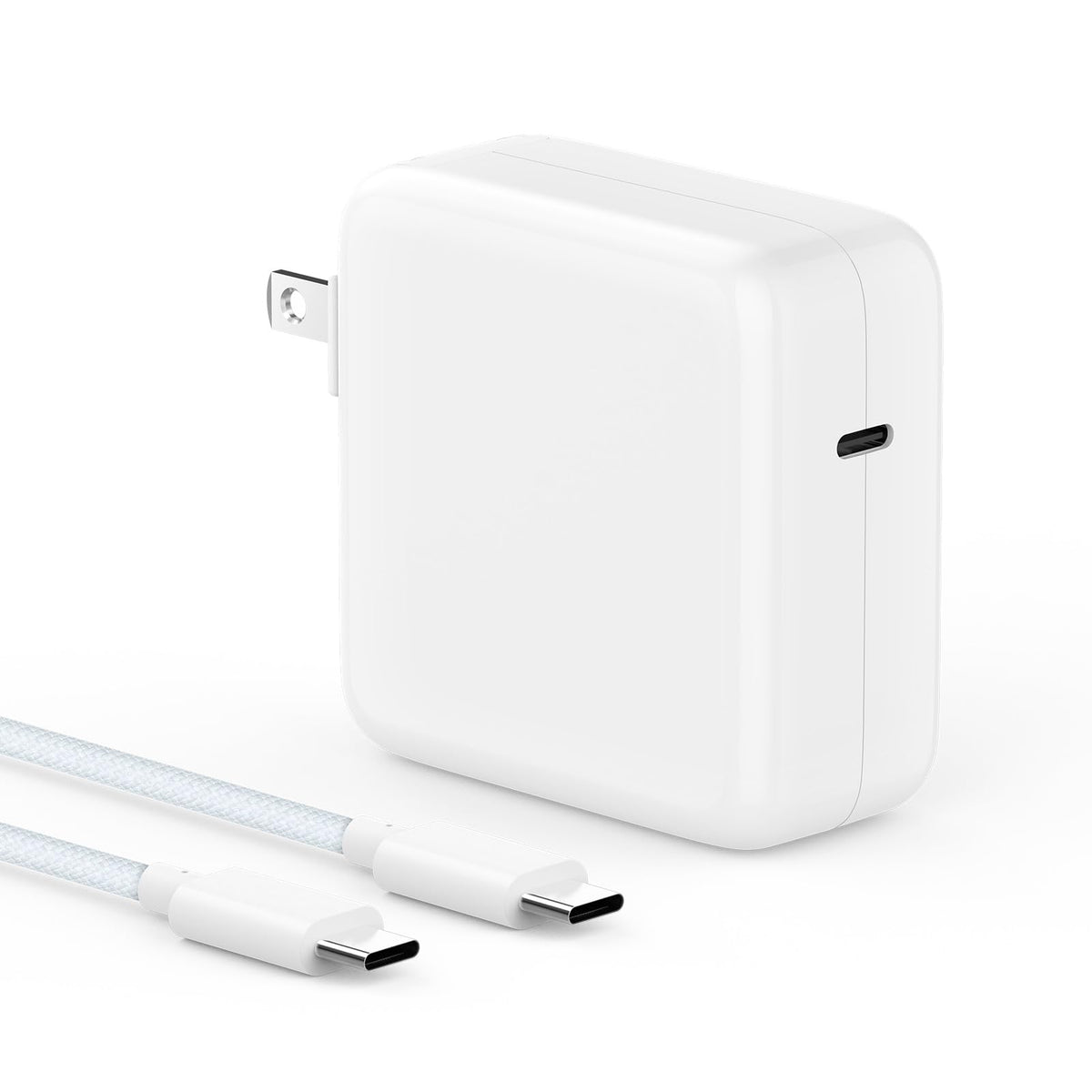 SATURNDOCK front view showing charger and 6.6ft cable, reliable fast charging
