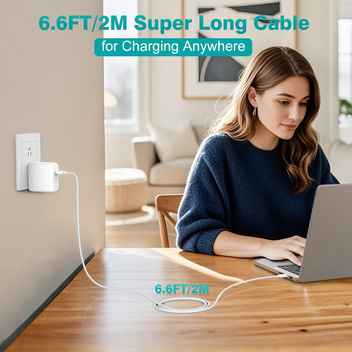 SATURNDOCK charger packed in laptop bag, travel-friendly and lightweight