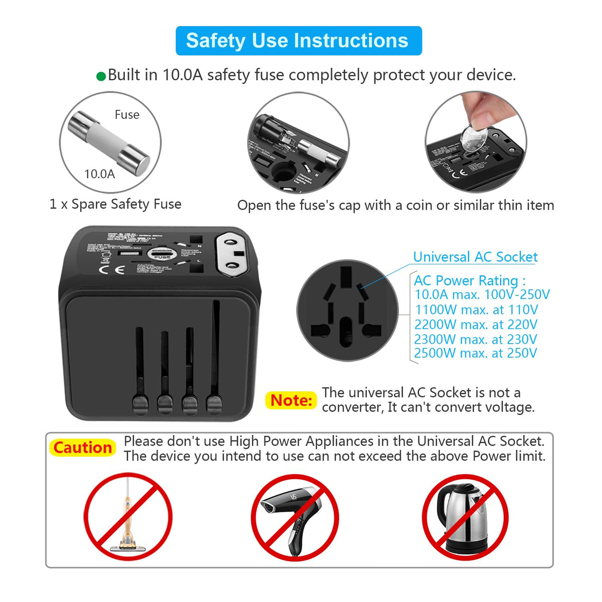 SAUNORCH flame-retardant body for travel safety