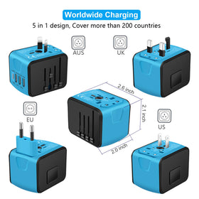 SAUNORCH closeup of USB‑C and three USB‑A ports highlighting fast, multi‑device charging