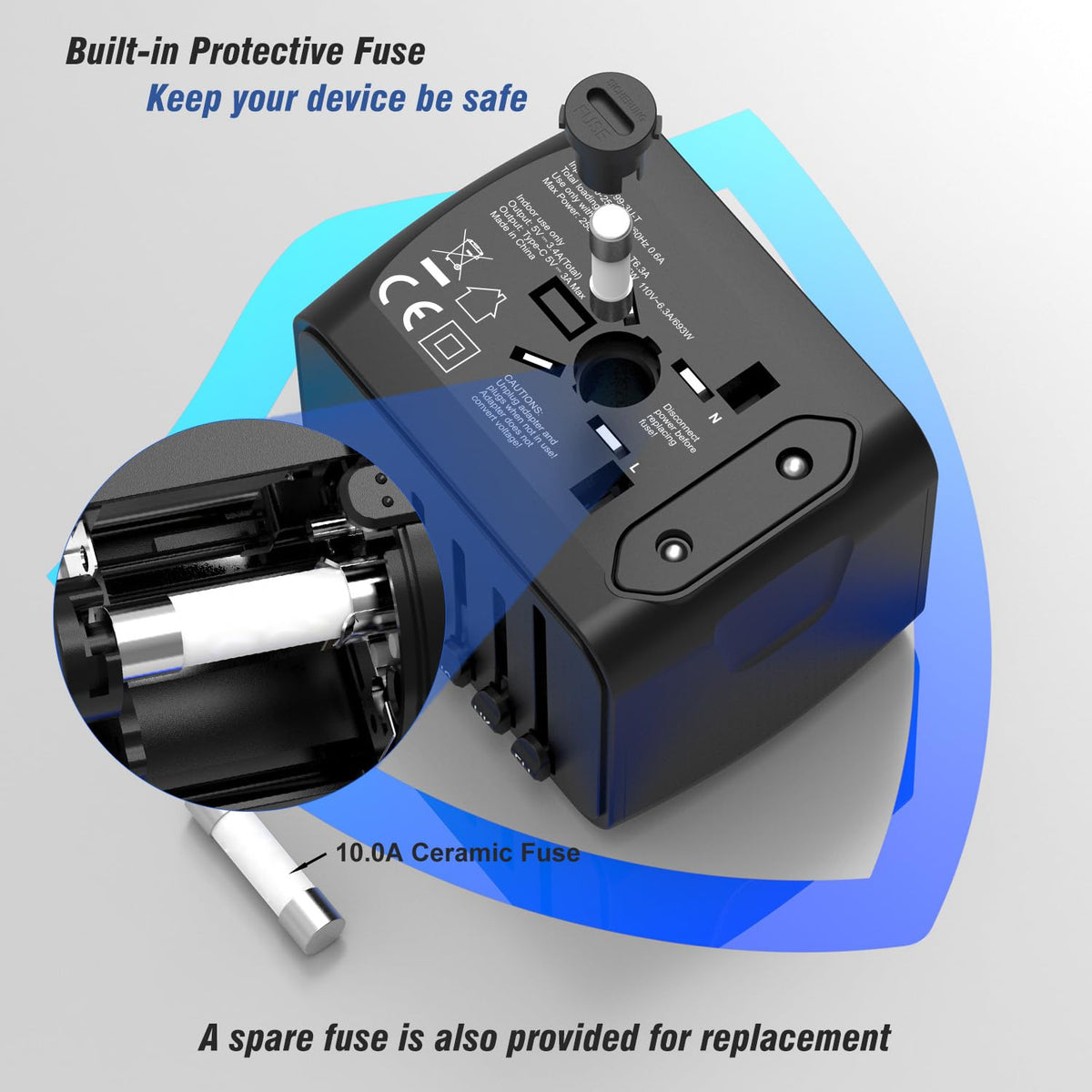 SAUNORCH smart IC auto-detect powering connected devices