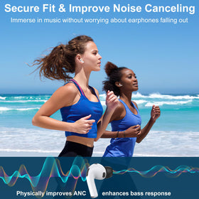 Sayafan memory foam tips lock firmly in place during workouts with AirPods Pro 3