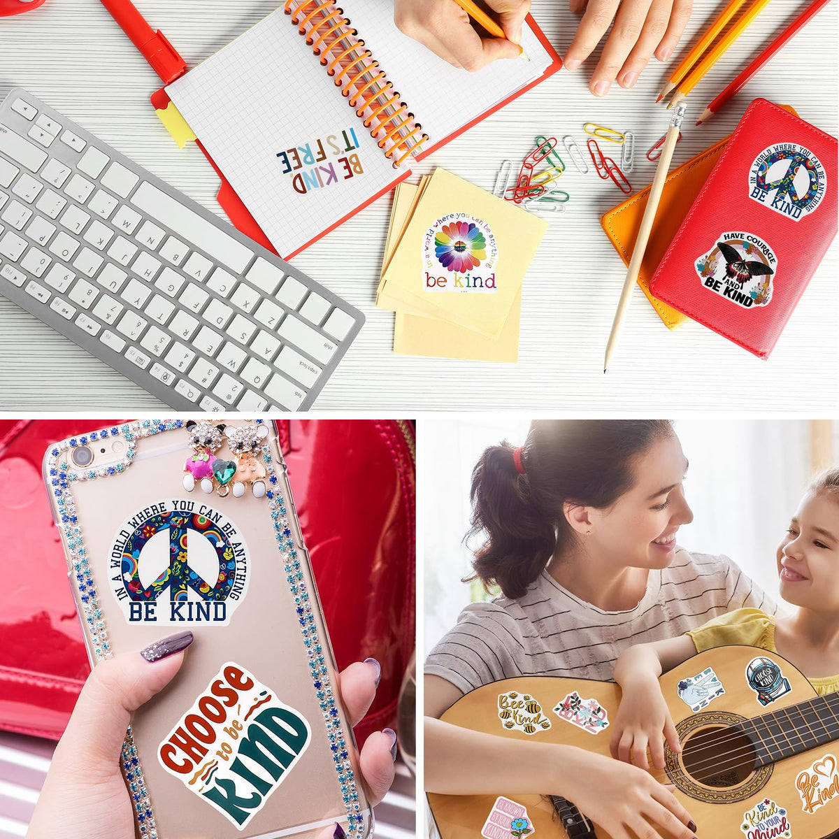 Sayglossy fifty-styles pack stickers offers versatile mood options for personalizing items.