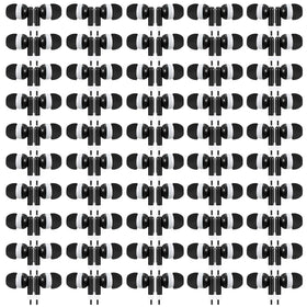 Saysurey 50-pack earbuds bulk in black, ideal for classrooms and shared devices.