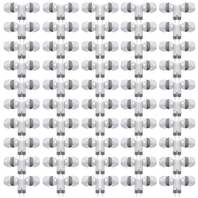 Saysurey earbuds bulk 50-pack white, packaging-ready for classroom use.