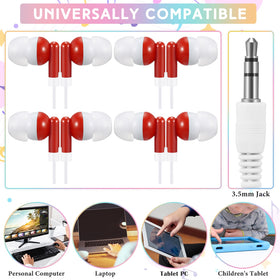 Saysurey earbuds individually bagged red pack maintains daily hygiene