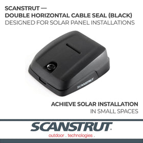 Close-up of Scanstrut DS-HD10-BLK rubber insert detailing secure cable compression