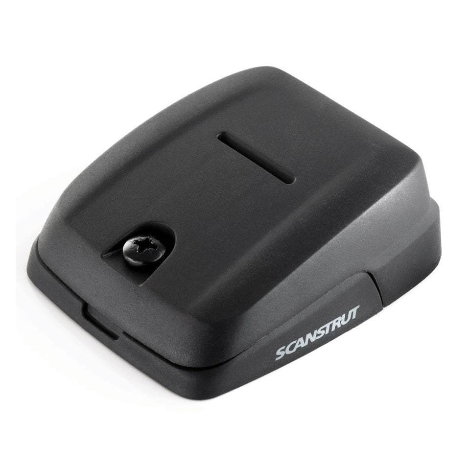Scanstrut DS-HD10-BLK front view showing black double cable seal and neat fit