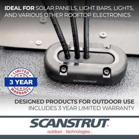 Scanstrut installed on boat hull demonstrating watertight protection in marine settings