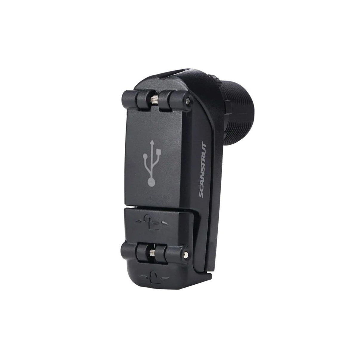 Scanstrut ROKK Charge Pro rear terminals showing secure wiring benefit