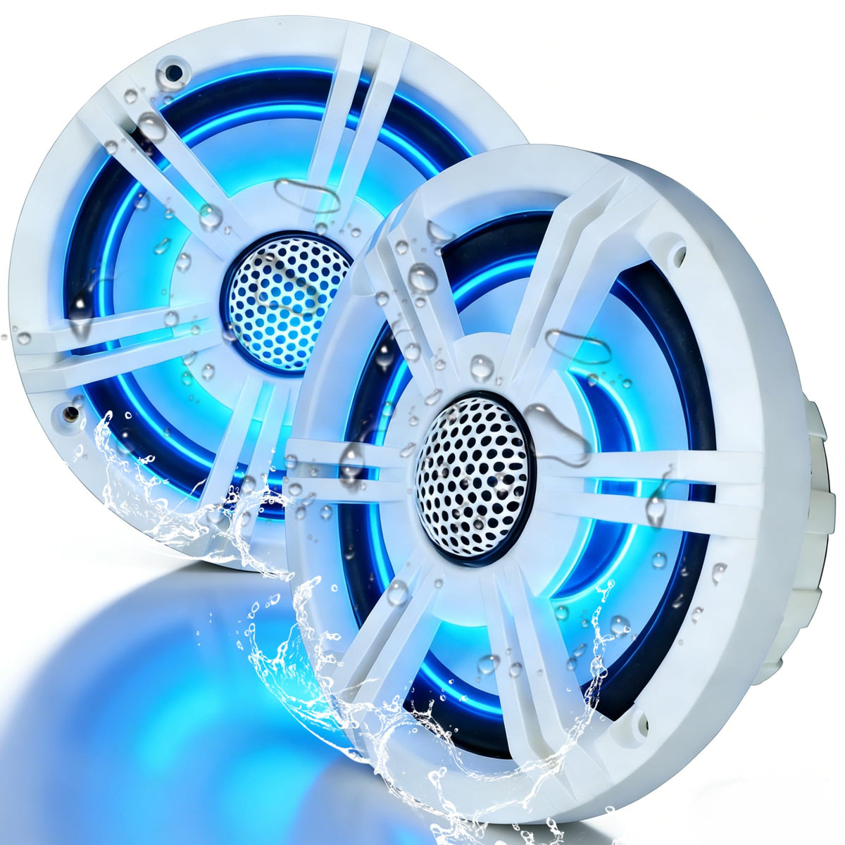 SCBPAUD 800W marine speakers front view deliver bold deck sound