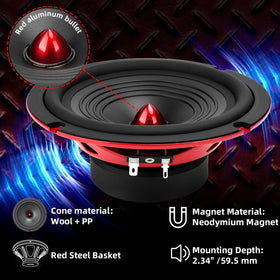 SCBPAUD carbon fiber cone woofer for rigid response and low distortion