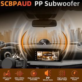 SCBPAUD close-up of cone texture for clearer mids and controlled bass