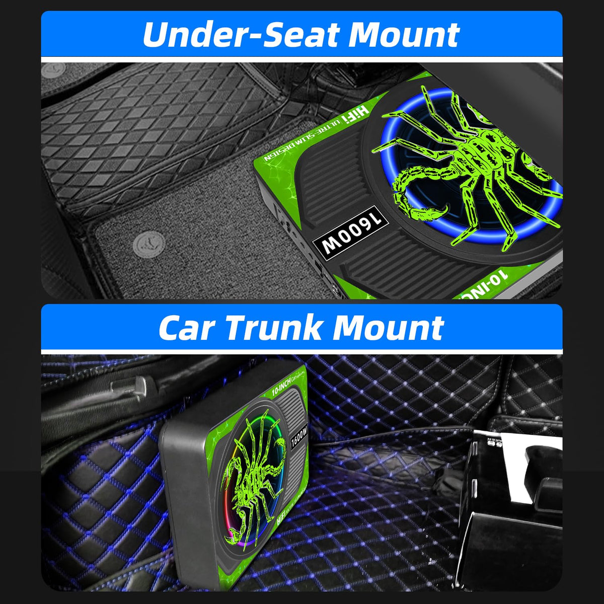 SCBPAUD independent controls for LPF, Bass Boost, and Gain tailor your sound.