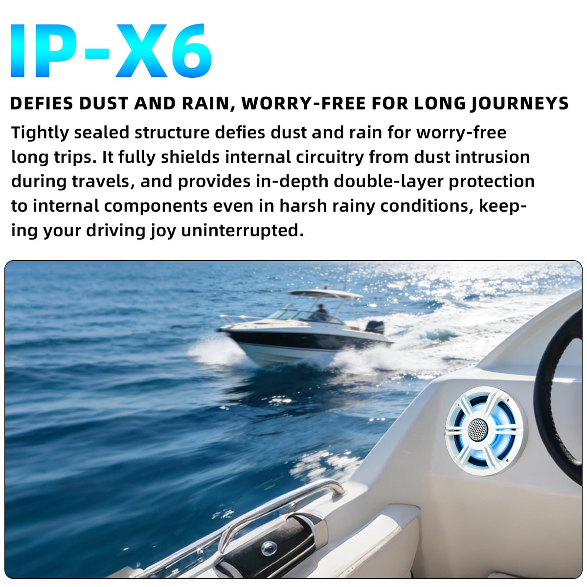 SCBPAUD stainless-steel grille protects drivers on rugged boats