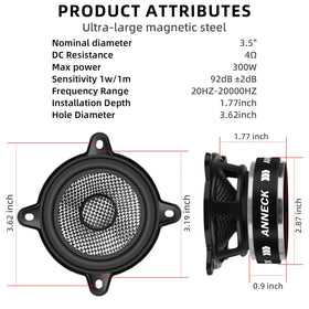 SCBPAUD tweeter integration detail showing broader frequency response without extra parts