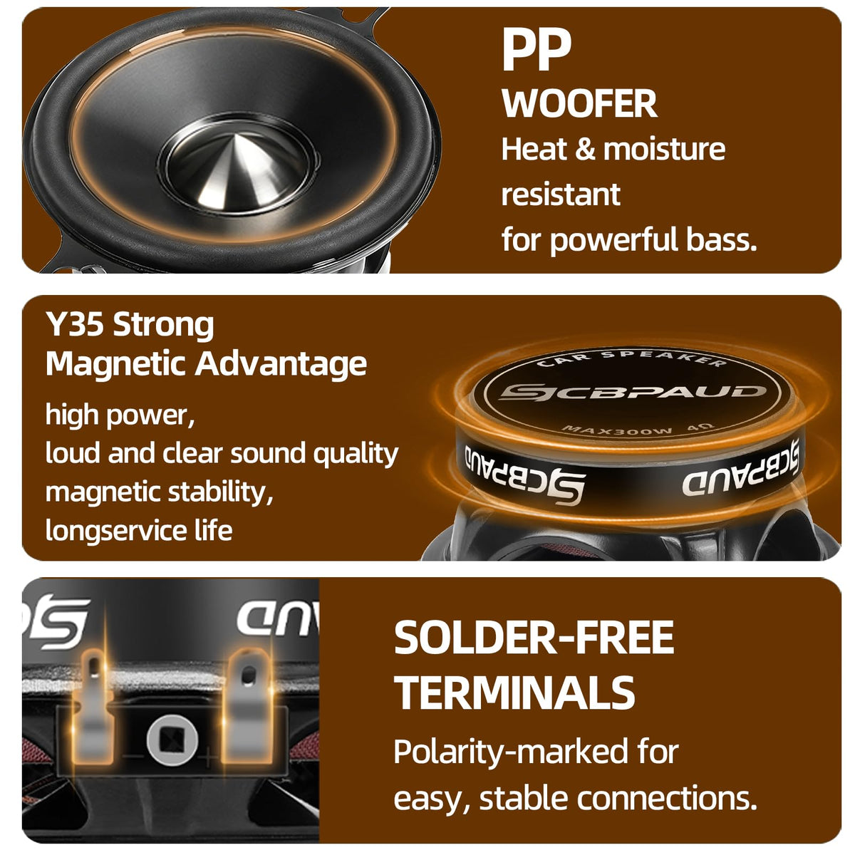 SCBPAUD wiring and connector accessories for quick plug-and-play upgrade