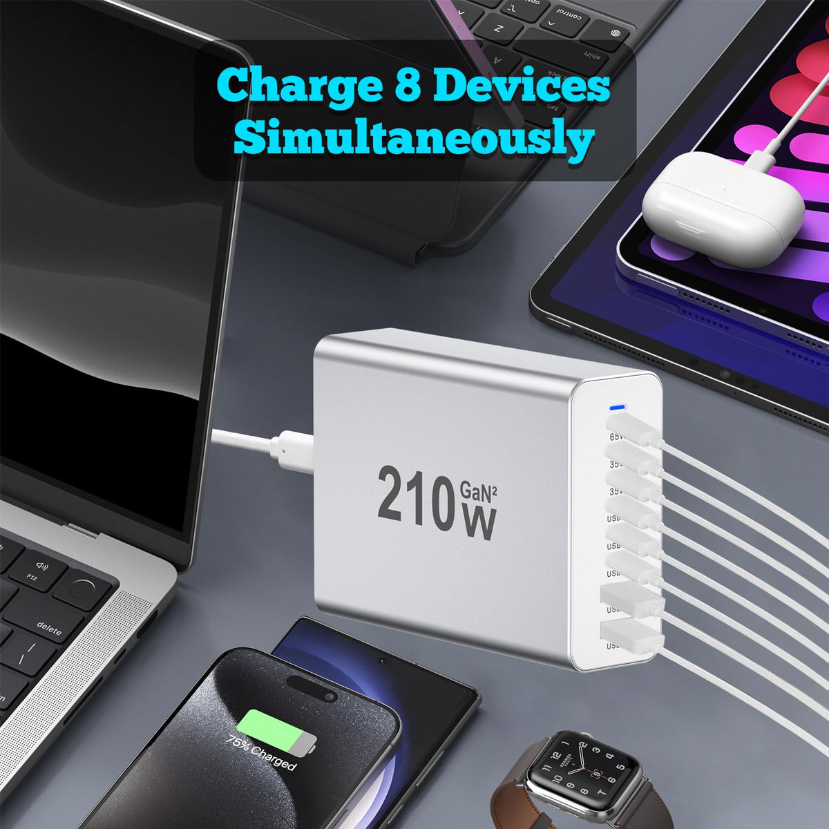 Package includes manual and a 1.5 m detachable power cord for easy setup.