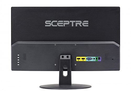 Sceptre 27-inch monitor built-in speakers enable compact desk setups and clear audio.