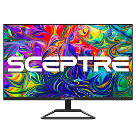 Sceptre 32-inch 4K monitor front view showing crisp visuals for work and play.