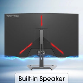 Sceptre monitor rear ports highlight versatile connectivity for multi-device setups.