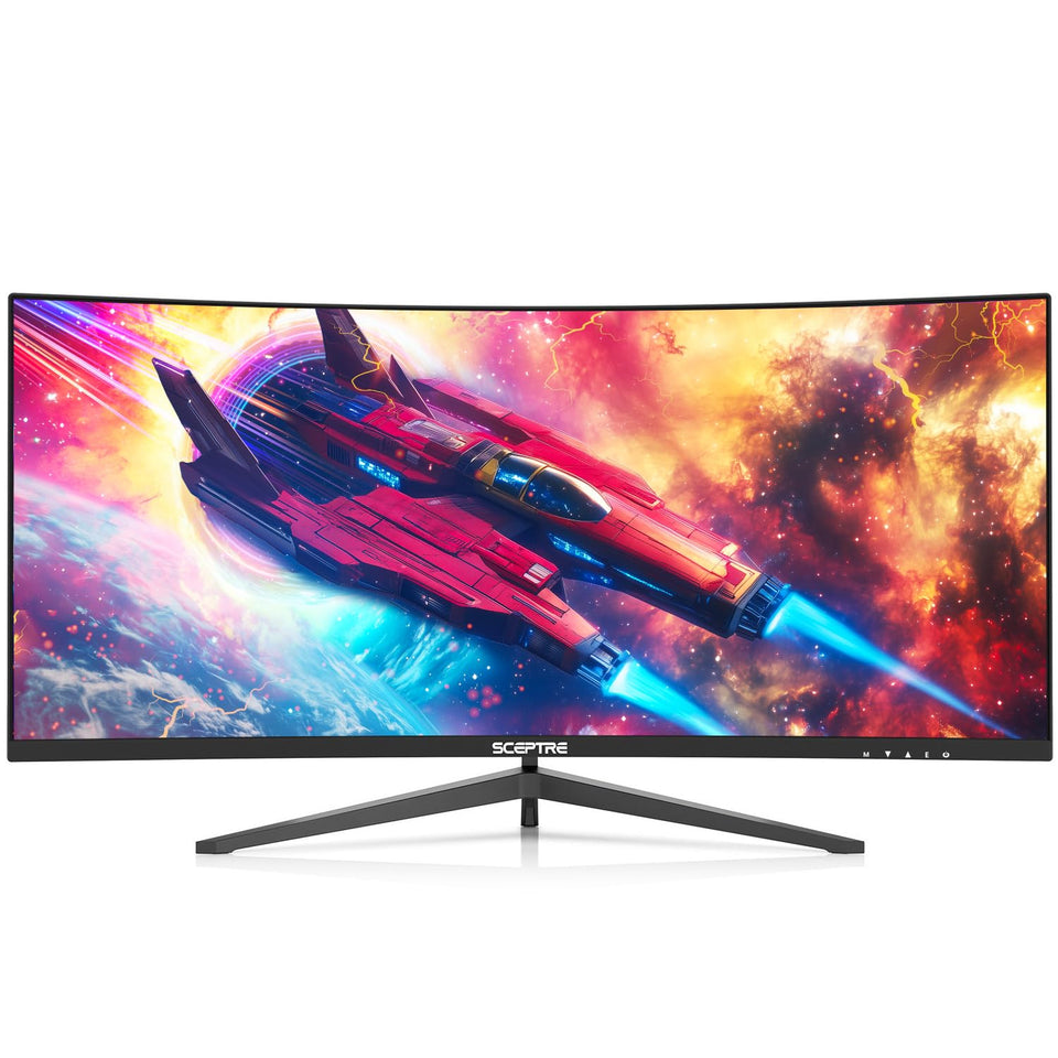 Sceptre C305B-200UN front view for immersive gaming and work tasks