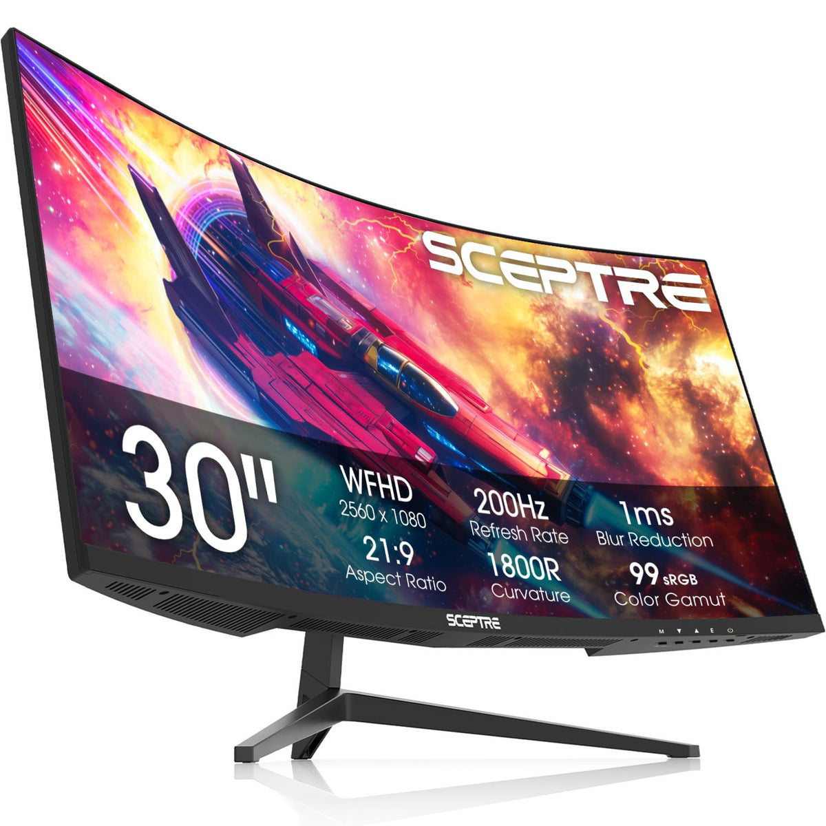 Sceptre C305B-200UN wall-mount area enables flexible desk placement