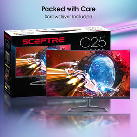 Sceptre monitor ports include DisplayPort and HDMI for versatile connections.