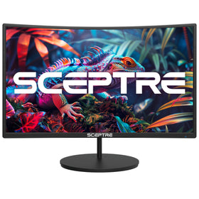 Sceptre C248W-1920RN curved monitor with 1500R curvature for immersive work sessions.