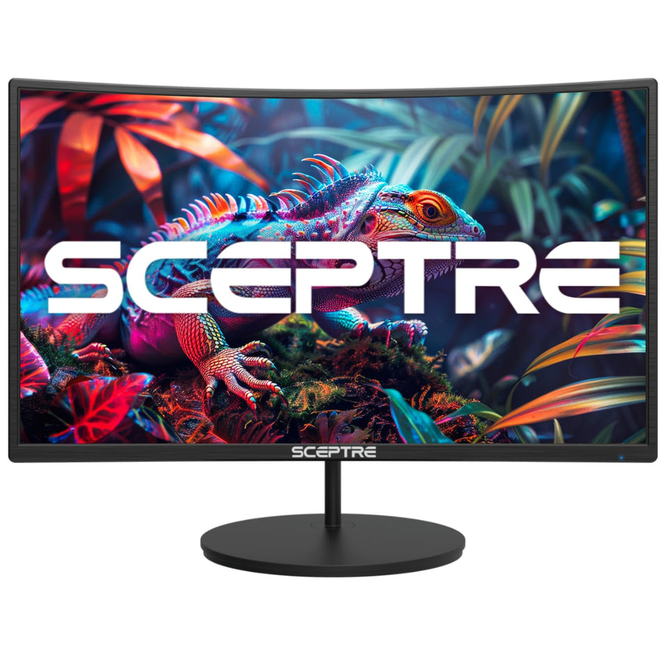 Sceptre C248W-1920RN curved monitor with 1500R curvature for immersive work sessions.