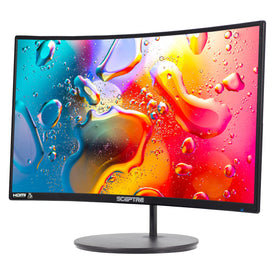 Sceptre C248W-1920RN with HDMI and VGA ports for easy connections