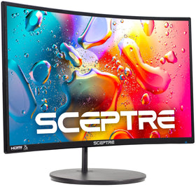 Sceptre 24-inch curved monitor delivers immersive visuals for games and movies