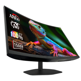 Sceptre curved 24-inch monitor front view demonstrating immersive gaming curve and sleek build
