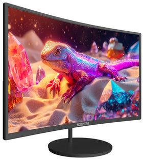 Sceptre monitor built-in speakers provide compact audio for work and play.