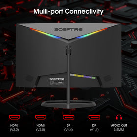 Sceptre curved monitor 240Hz detail enabling smooth action