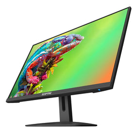 Sceptre E248W-FW100T front view with slim bezels for immersive gaming setups.
