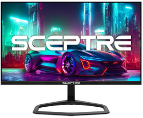 Sceptre E255B-FWD240 front view showing sleek build for immersive gaming