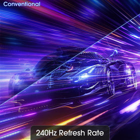Sceptre E255B-FWD240 gaming setup demonstrates 240Hz motion clarity