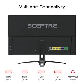 Sceptre E275B-FPT165 blue light shift supports extended, comfortable sessions.