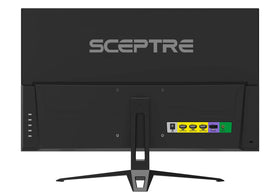 Sceptre E275B-FPT165 built-in speakers simplify desk setup.