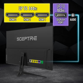 Sceptre E275B-FPT165 FreeSync enabled for tear-free gameplay.