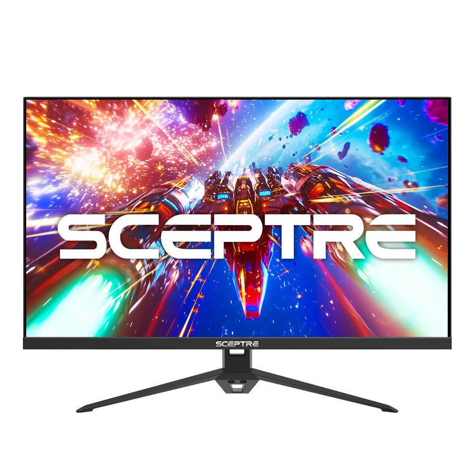 Sceptre E275B-FPT165 front view with slim bezels for immersive gaming.
