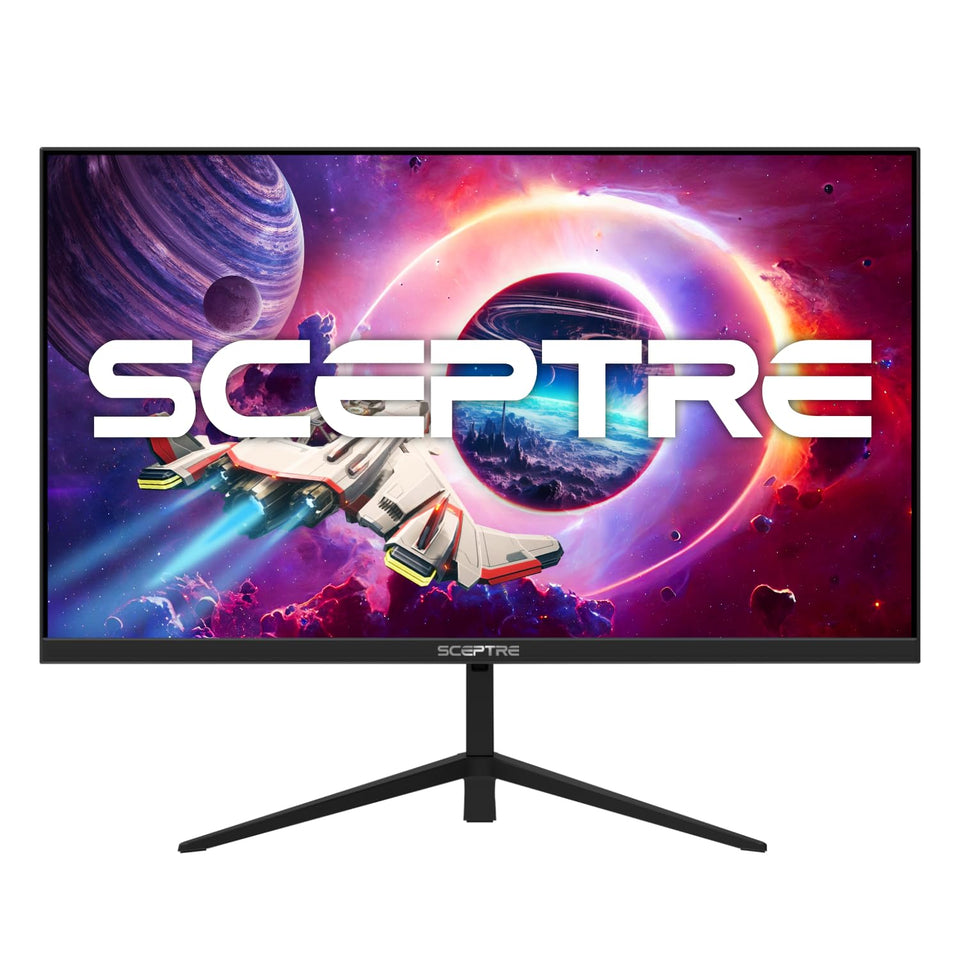 SCEPTRE E275B-FWD168 front view shows crisp gaming clarity.