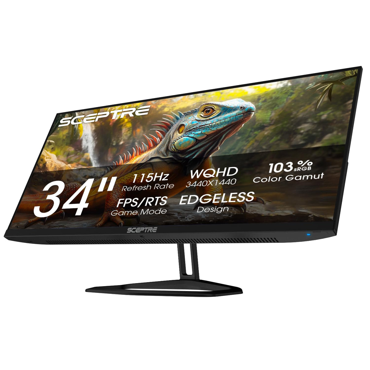 Sceptre E345W-QU120D 34-inch ultrawide display expanding workspace for multitasking.